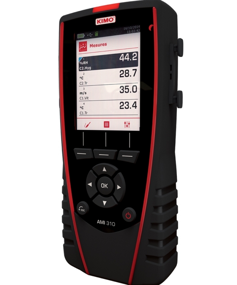 Multi Funzione Ami 310 CLA Termometro - Anemometro - Portata Aria - Umidità - CO2 - CO - Tachimetro - Pressione