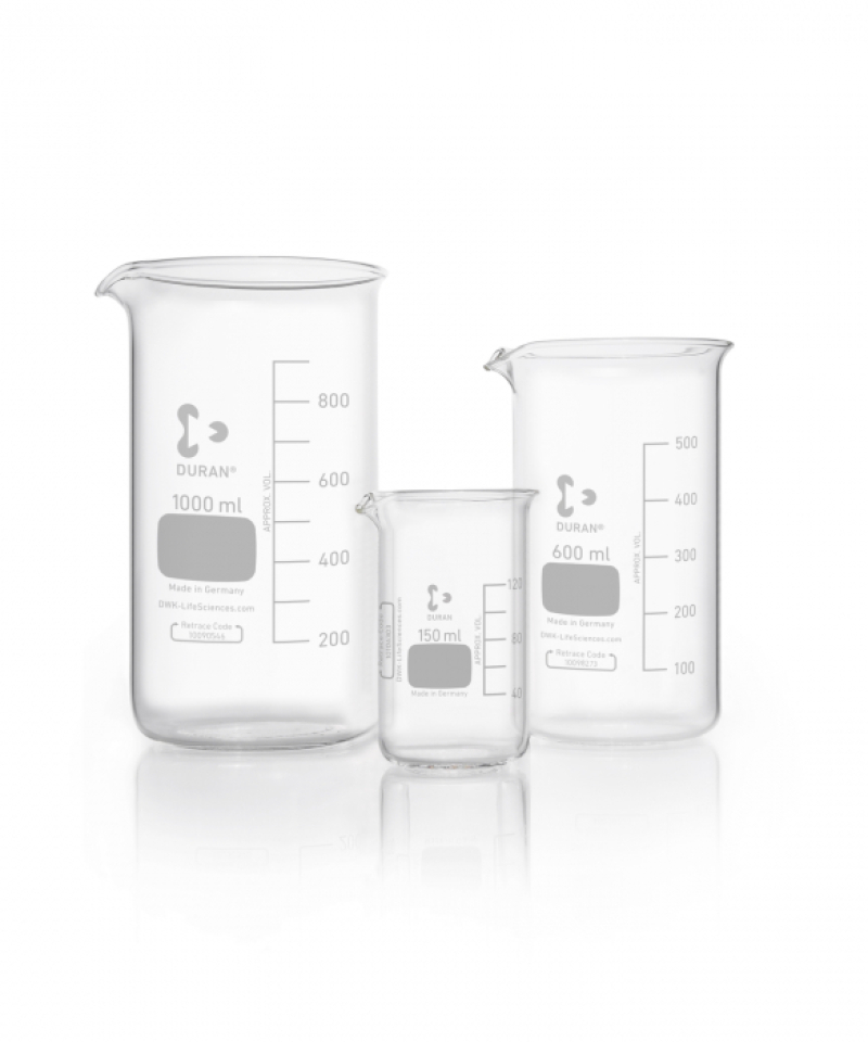 Beaker Duran forma alta - da 50 a 3000 ml
