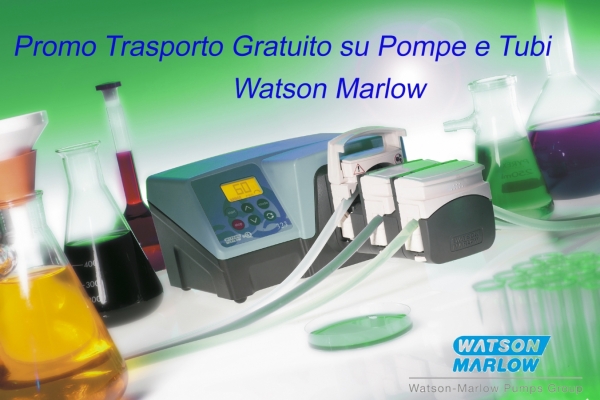 Promo trasporto Gratuito su tutti i prodotti Watson Marlow ordine minimo di 350,00 euro (iva esclusa).