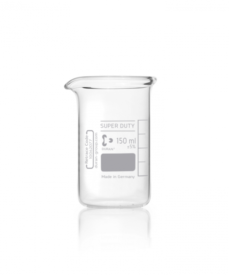 Beaker Duran SUPER DUTY forma alta - da 150, 250 e 600 ml