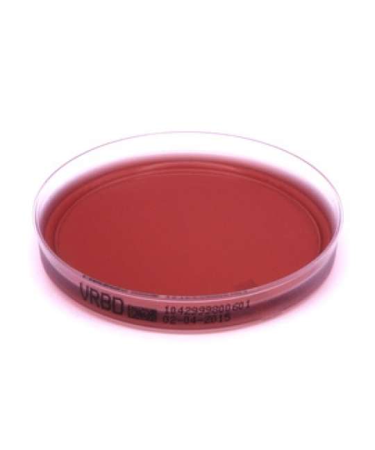 Piastra Contact-Click-Plate Violet Red Bile Dextrose Agar (VRBD) acc.to EP/USP/JP