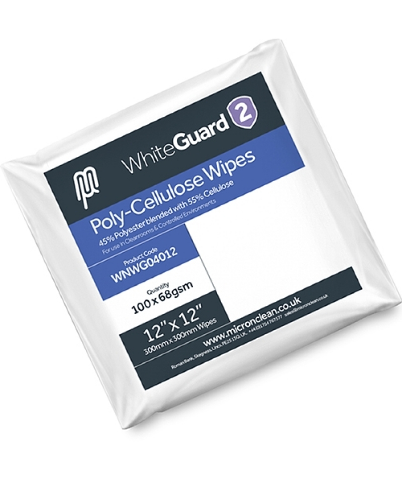 Panno a basso rilascio sterile WhiteGuard 2  45% Poliestere 55% Cellulosa 